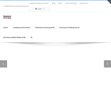 Tablet Screenshot of damascusknivesshop.com